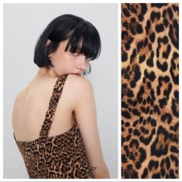 NWT Zara Animal Print Mini Dress - Picture 3 of 11